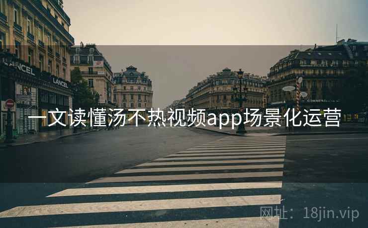 一文读懂汤不热视频app场景化运营